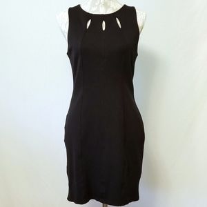 Monteau Little Black Dress Cutout Neckline Sz L